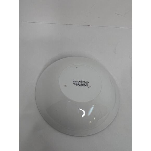 PYROCERAM 3 TableWare by CORNING Rimmed Brown Beige Dessert Bowls 5" - Picture 4 of 4